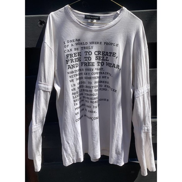 Comme des Garcons 2009 ‘I dream’ long sleeve t sheet - Picture 1 of 9